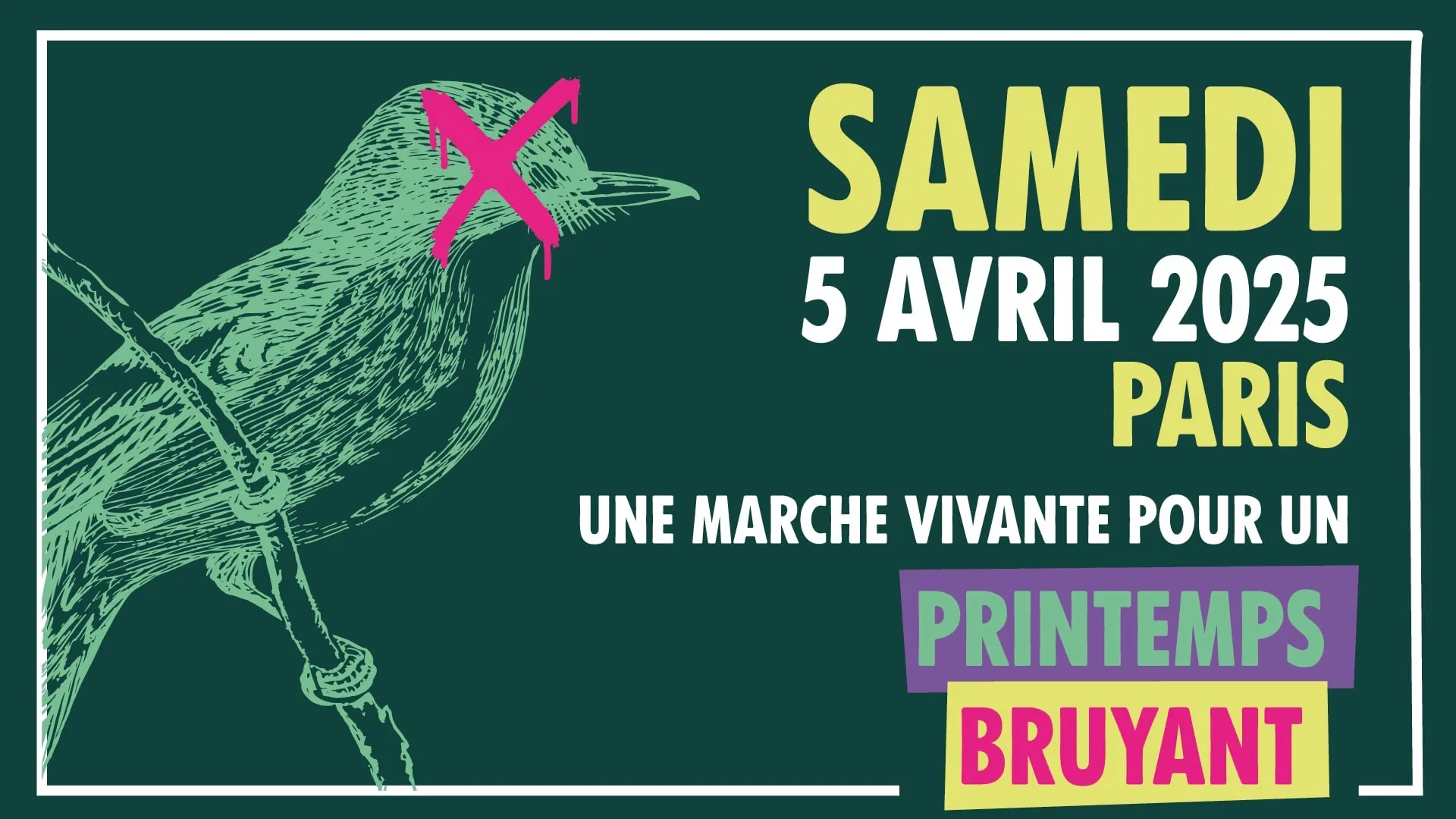 Illustration marche vivante printemps bruyant 5 avril 2025 Illustration marche vivante printemps bruyant 5 avril 2025